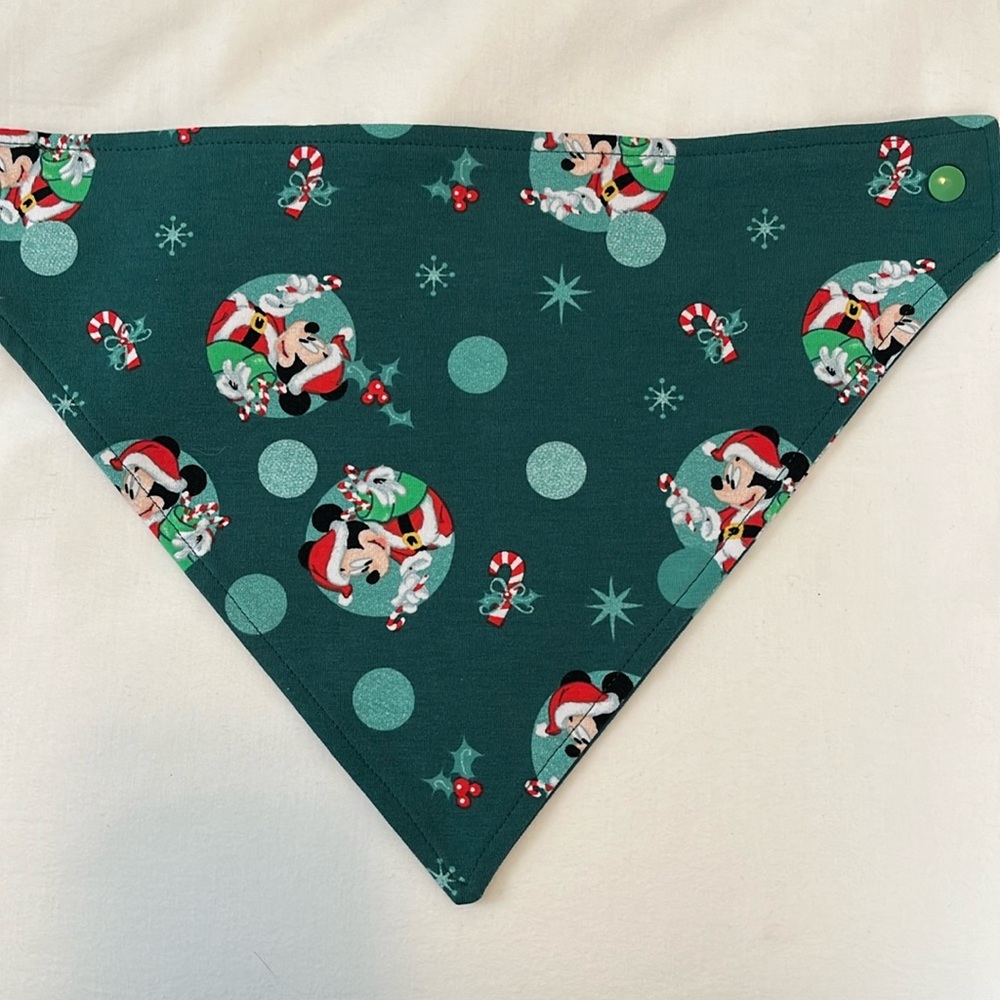 Holiday Mickey baby bandana bib